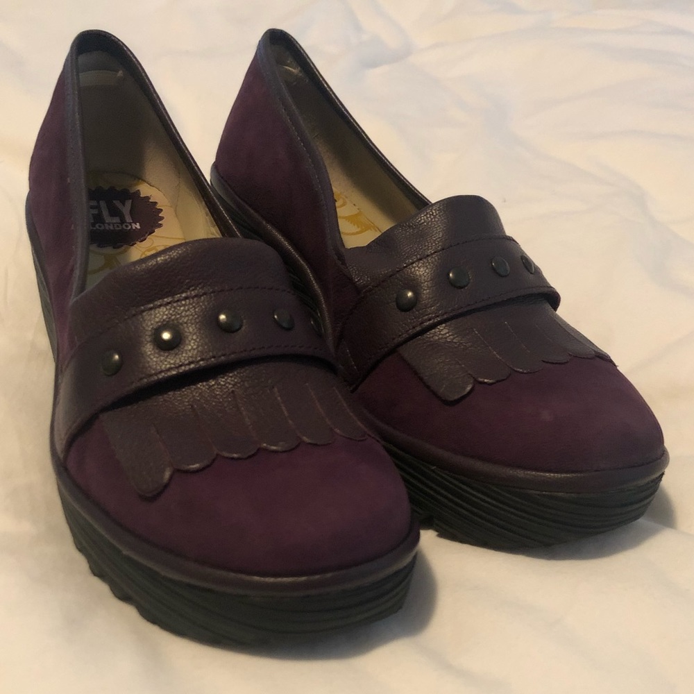 FLY LONDON Leather Wedges - Yela